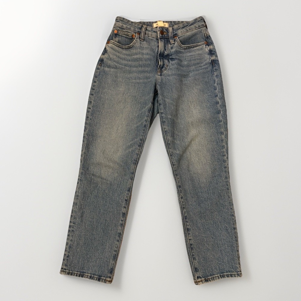 Madewell The Curvy Perfect Vintage Jeans Womens‎ Size 25P Blue Straight Leg 25"